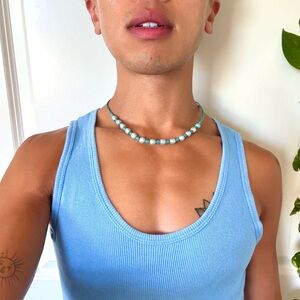 Vintage Turquoise Beaded Necklace